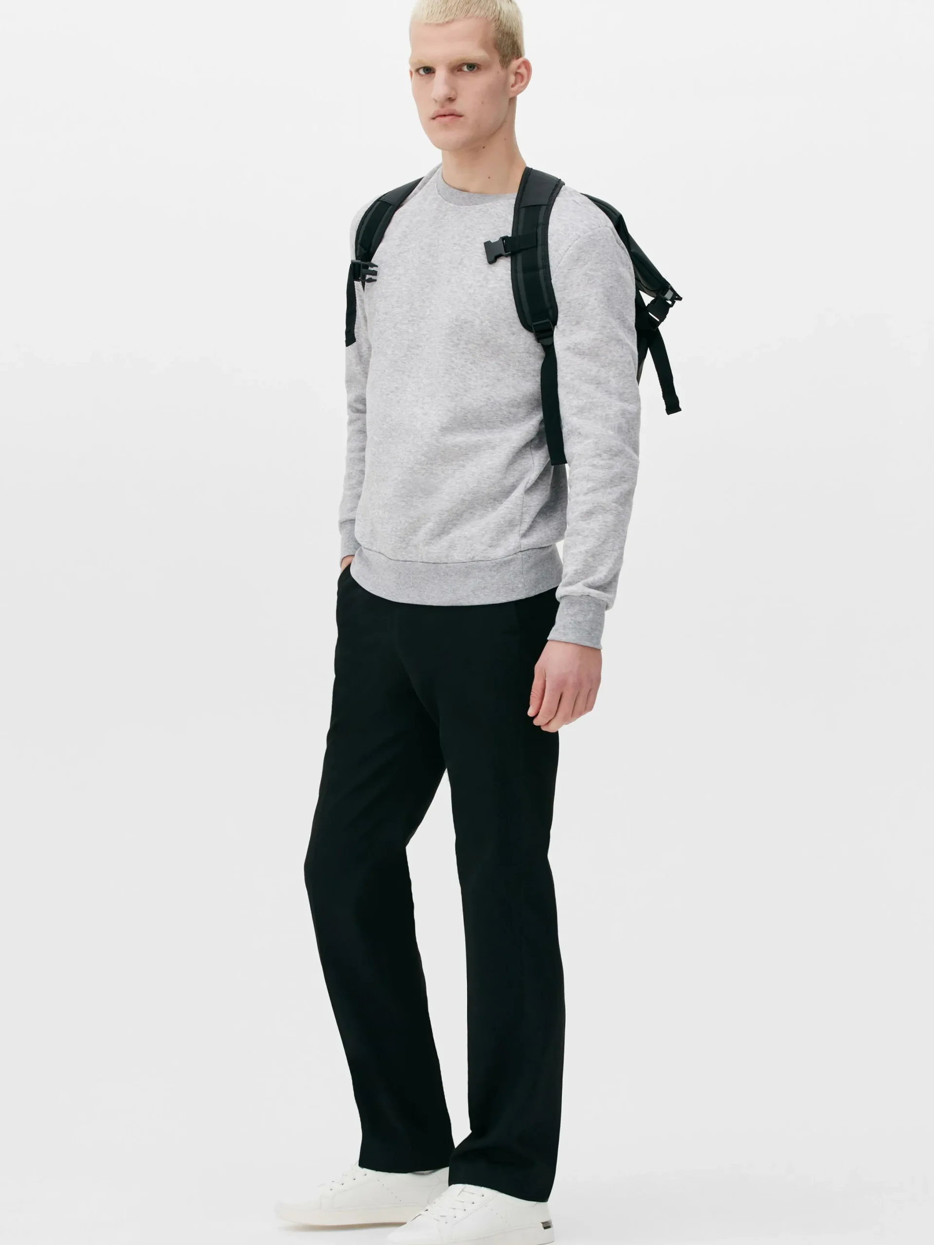 Pantalon En Sergé Coupe Droite|Primark New