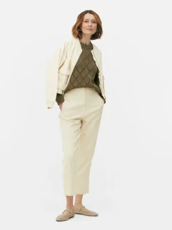 Pantalon Taille Haute Surpiqué|Primark Hot