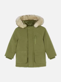 Parka à Capuche En Fausse Fourrure|Primark