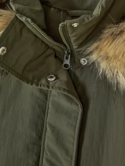 Parka à Capuche En Fausse Fourrure|Primark Online