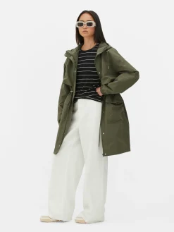 Parka Imperméable à Cordon De Serrage|Primark Best