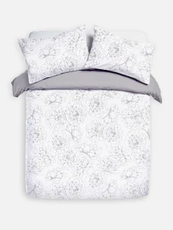 Parure De Lit Super King Size Texturée à Motif Floral|Primark New