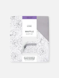 Parure De Lit Super King Size Texturée à Motif Floral|Primark New