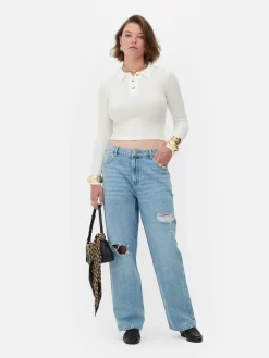 Polo Côtelé à Manches Longues Rita Ora|Primark Discount