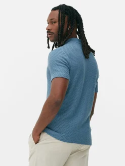 Polo En Maille Texturée Kem|Primark Clearance