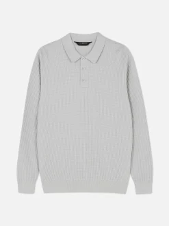Polo Texturé à Manches Longues|Primark Online