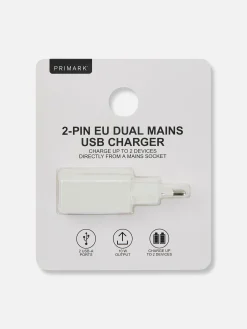 Prise USB à Double Fiche|Primark Outlet