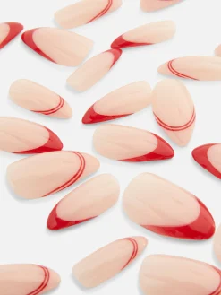 PS... Faux Ongles à Pointe Brillante Contrastée|Primark Hot