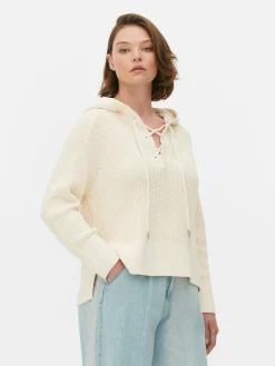 Pull à Capuche à Lacet En Treillage Sur Le Devant|Primark