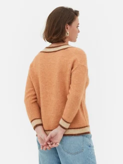 Pull à Col En V Style Vintage Rita Ora|Primark New