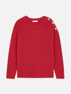 Pull à Col Ras-du-cou Et à Boutons|Primark Online