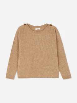 Pull à Encolure Bateau Et à épaules Boutonnées|Primark Best