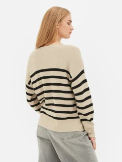 Pull à Manches Longues Et Col Bateau|Primark Outlet