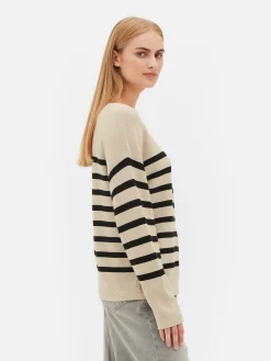 Pull à Manches Longues Et Col Bateau|Primark Outlet
