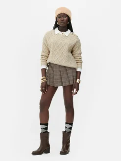 Pull Boutonné En Maille Torsadée Rita Ora|Primark Online