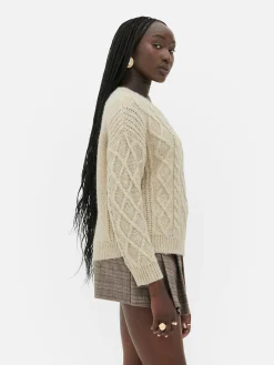 Pull Boutonné En Maille Torsadée Rita Ora|Primark Online