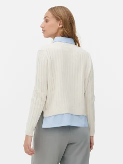 Pull Chemise Deux-en-un|Primark Online