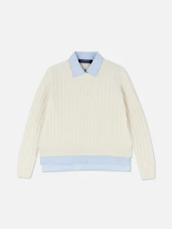 Pull Chemise Deux-en-un|Primark Online