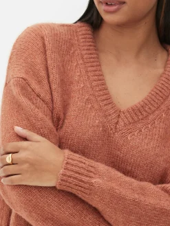 Pull Coupe Regular à Col En V|Primark Discount