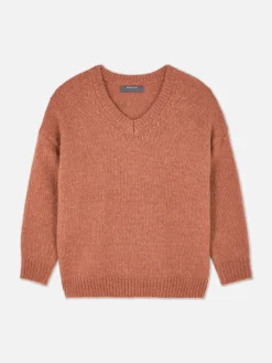 Pull Coupe Regular à Col En V|Primark Discount