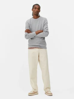 Pull Côtelé à Col Ras-du-cou|Primark Clearance