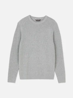 Pull Côtelé à Col Ras-du-cou|Primark Clearance