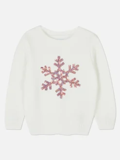 Pull En Chenille à Sequins Et Flocons De Neige|Primark Sale