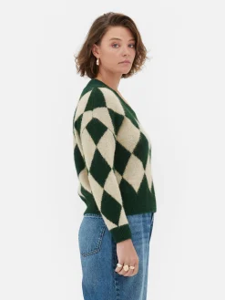 Pull En Maille à Col En V Et Motif Losanges Rita Ora|Primark Best