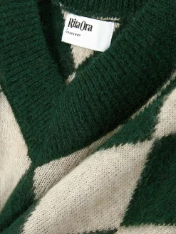 Pull En Maille à Col En V Et Motif Losanges Rita Ora|Primark Best