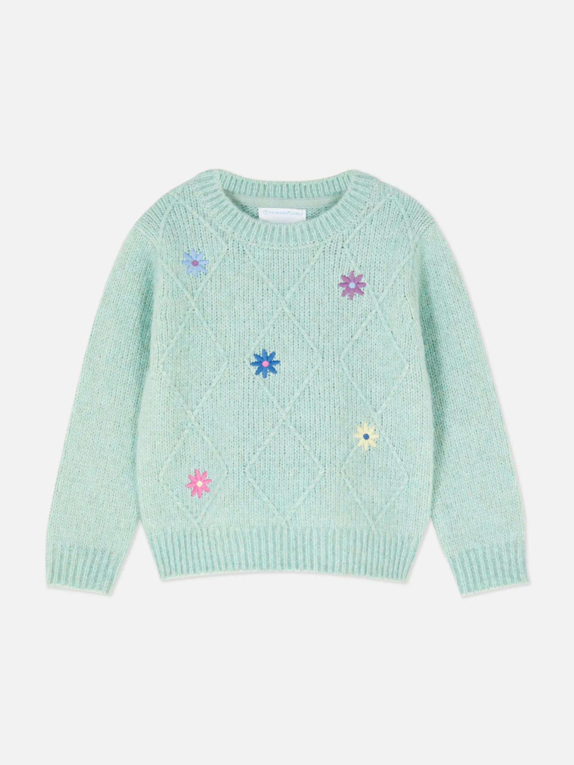Pull En Maille à Fleurs Brodées|Primark New