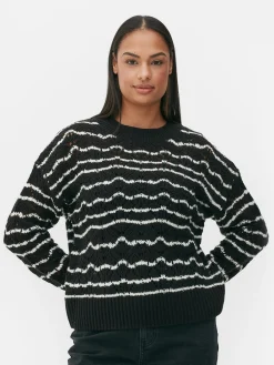 Pull En Maille Ajourée à Col Ras-du-cou|Primark Online