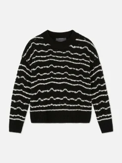 Pull En Maille Ajourée à Col Ras-du-cou|Primark Online
