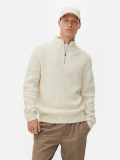 Pull En Maille Côtelée à Col Zippé|Primark Best