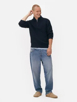 Pull En Maille Côtelée à Col Zippé|Primark Sale