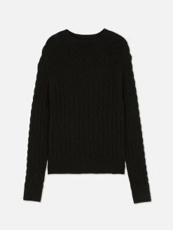 Pull En Maille Torsadée à Col Montant|Primark