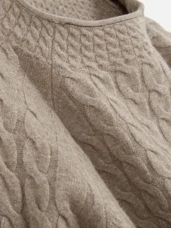 Pull En Maille Torsadée à Col Montant|Primark Outlet