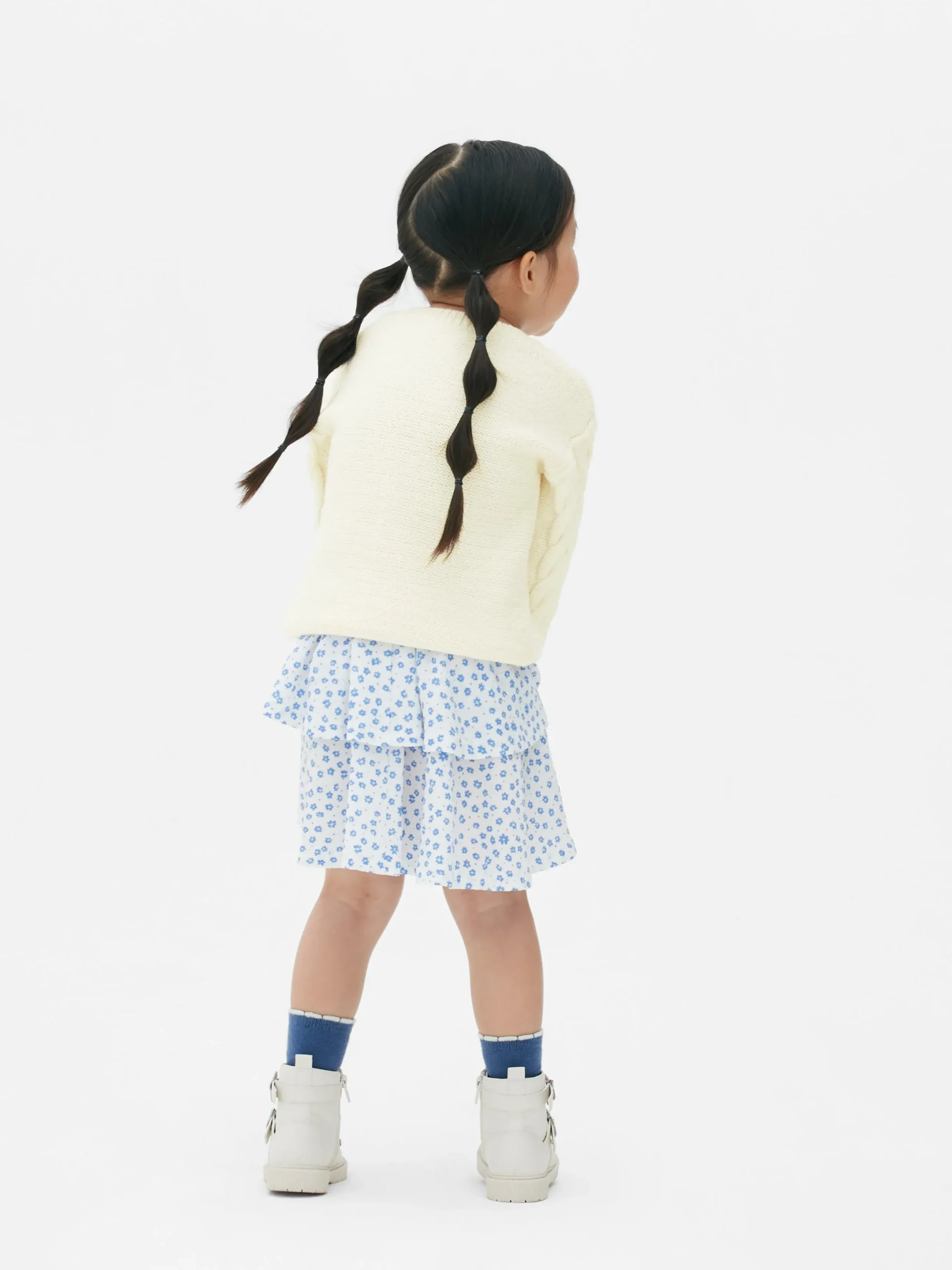 Pull En Maille Torsadée à Fleurs Brodées|Primark Discount