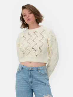 Pull En Maille Torsadée Ajourée Rita Ora|Primark New