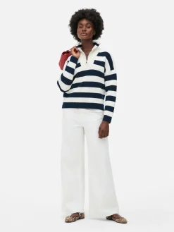 Pull Tricoté à Encolure Zippée|Primark New