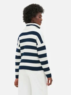 Pull Tricoté à Encolure Zippée|Primark New