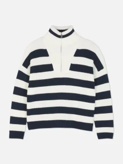 Pull Tricoté à Encolure Zippée|Primark New