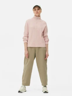 Pull Tricoté à Encolure Zippée|Primark Discount