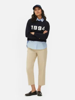 Pull Tricoté à Message Et Chemise Deux-en-un|Primark Best