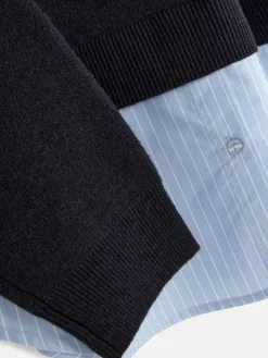 Pull Tricoté à Message Et Chemise Deux-en-un|Primark Best