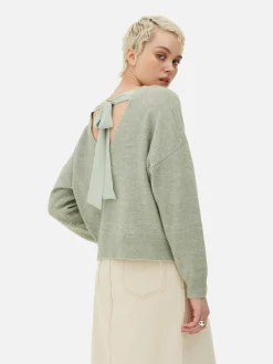 Pull Tricoté Avec Nœud Dans Le Dos|Primark Online