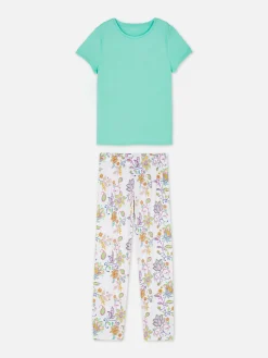 Pyjama à Manches Courtes Et Motif|Primark Clearance