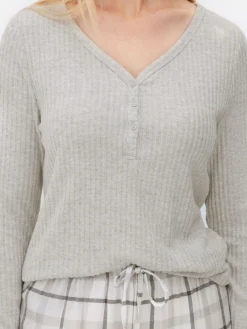 Pyjama à Manches Longues Avec Bas à Carreaux|Primark Best