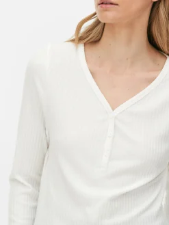 Pyjama à Manches Longues Avec Bas à Carreaux|Primark Outlet