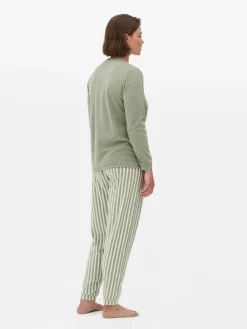 Pyjama à Manches Longues Et à Message|Primark Clearance