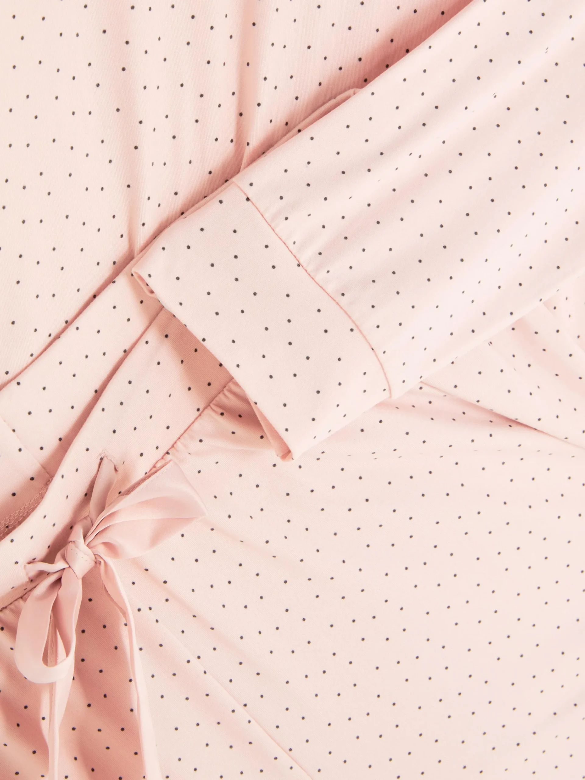 Pyjama à Manches Longues Et Détail Nœud|Primark